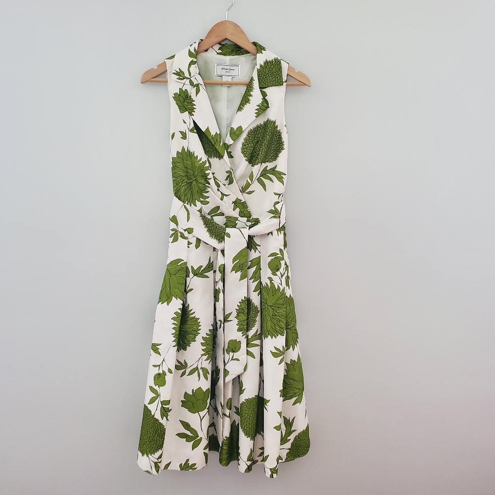 Willow Glenn sleeveless dress collar pleated skirt size 12